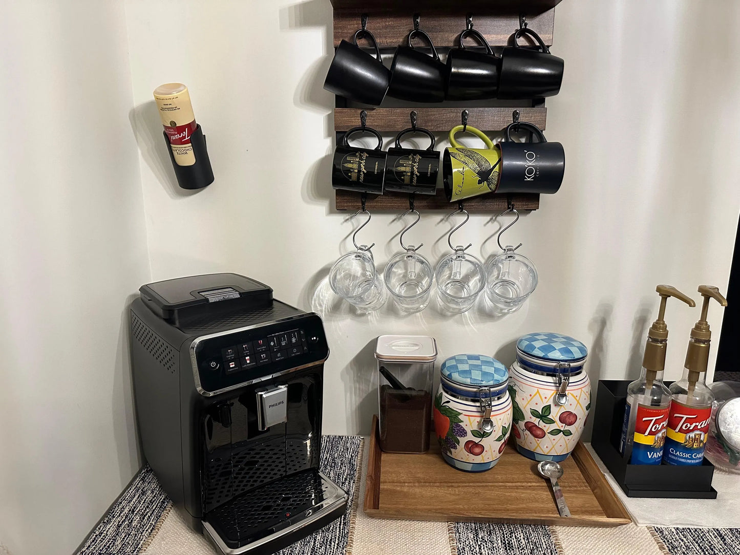 Floating Sauce Rack for Ghirardelli and Torani Squeeze Bottles